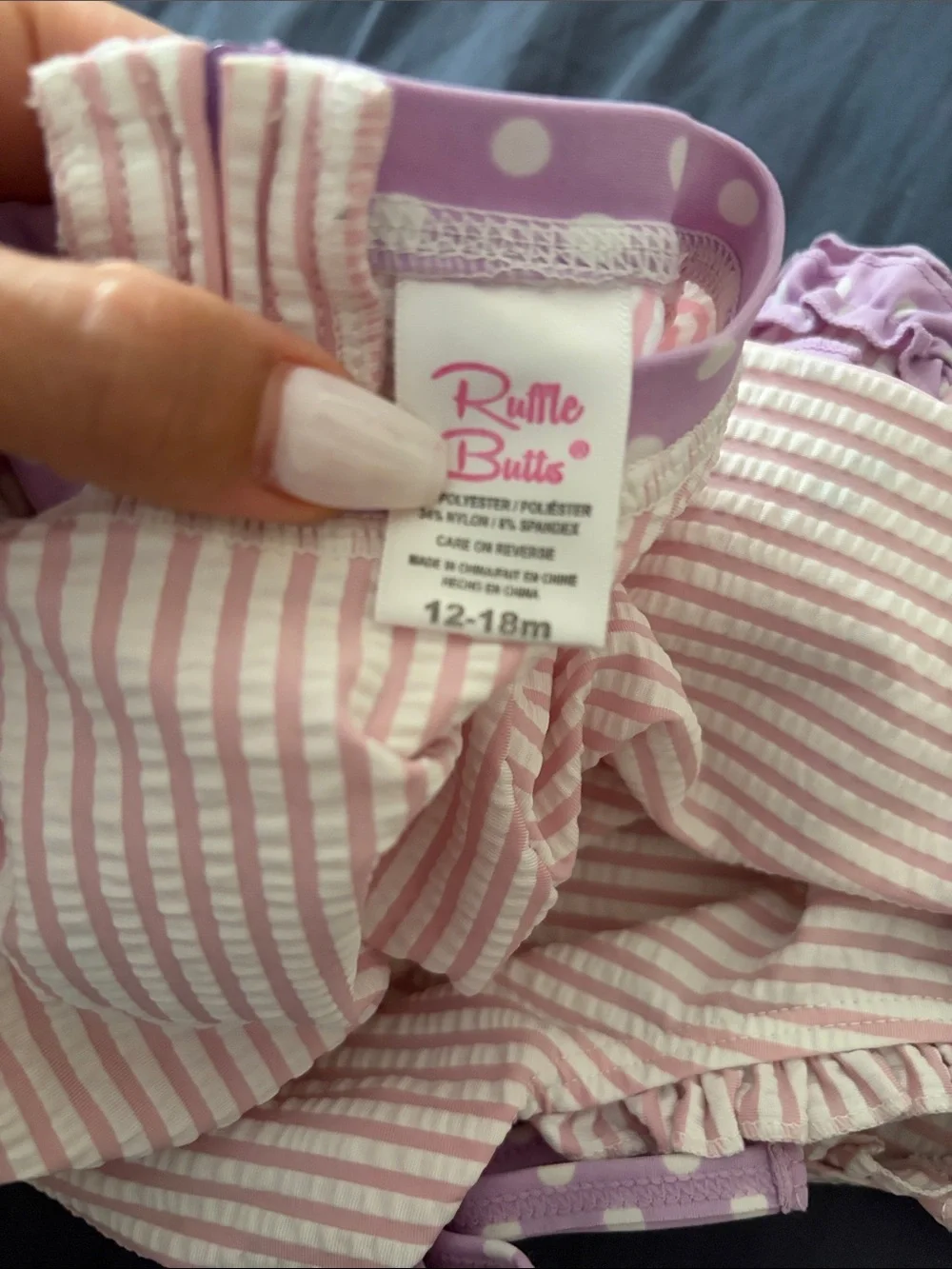 Ruffle butt baby swimsuit